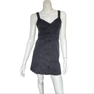 BDG Urban Outfitters Washed Black Denim Dress
